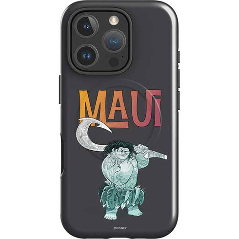 Disney Princess Moana Maui iPhone 16 Pro Max Magsafe Impact Case