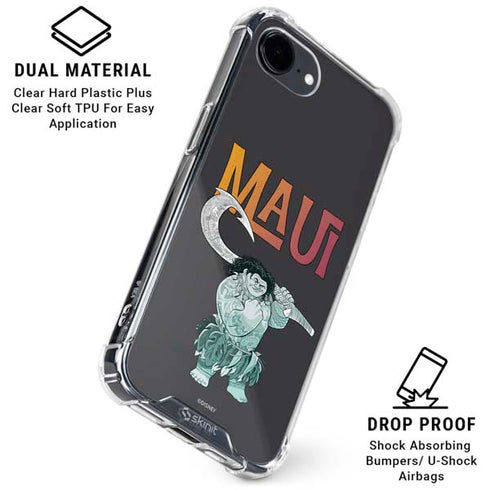 Disney Princess Moana Maui iPhone 16e Clear Case
