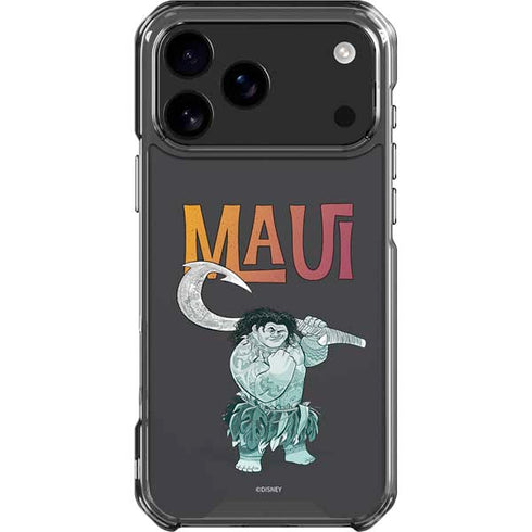 Disney Princess Moana Maui iPhone 18 Pro Max Clear Case