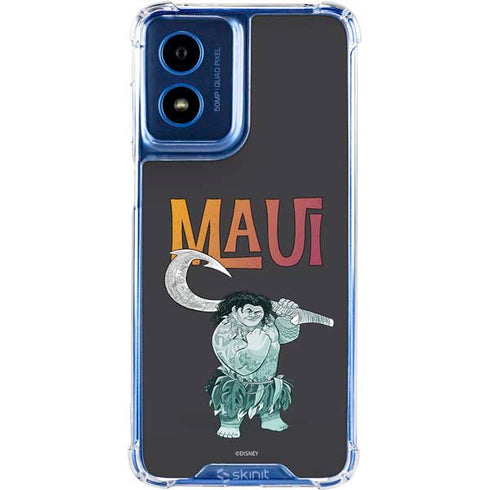 Disney Princess Moana Maui Moto G Play 4G (2024) Clear Case