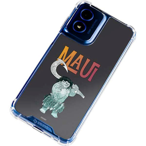 Disney Princess Moana Maui Moto G Play 4G (2024) Clear Case