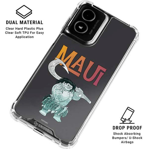 Disney Princess Moana Maui Moto G Power 5G (2024) Clear Case