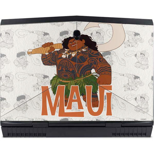 Disney Princess Moana Maui Pattern Dell Alienware Skin