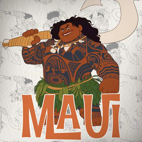 Disney Princess Moana Maui Pattern Dell Alienware Skin