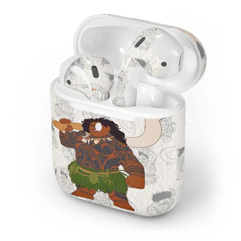 Disney Princess Moana Maui Pattern Apple AirPods 2 Skin