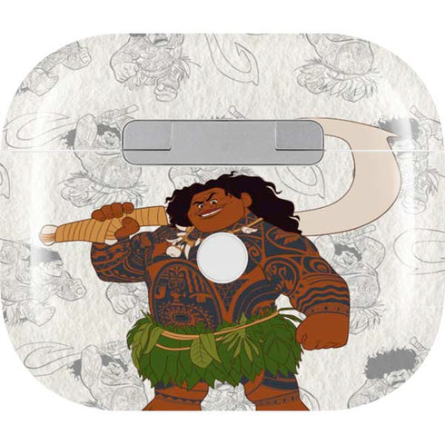 Disney Princess Moana Maui Pattern Apple AirPods (3rd Gen 2021) Skin