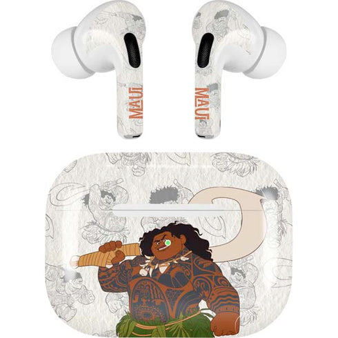 Disney Princess Moana Maui Pattern Apple AirPods Pro Skin