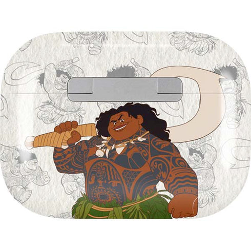 Disney Princess Moana Maui Pattern Apple AirPods Pro Skin