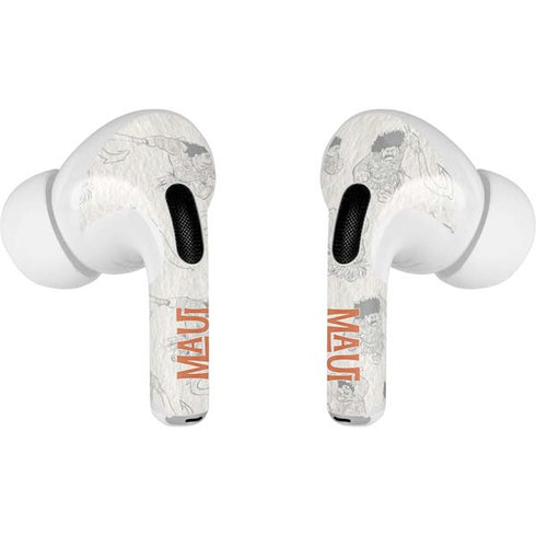 Disney Princess Moana Maui Pattern Apple AirPods Pro Skin