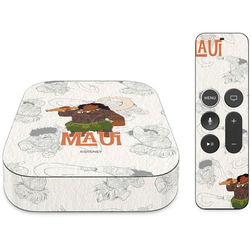 Disney Princess Moana Maui Pattern Apple TV Skin