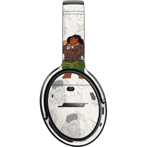 Disney Princess Moana Maui Pattern Bose QuietComfort 35 Headphones Skin