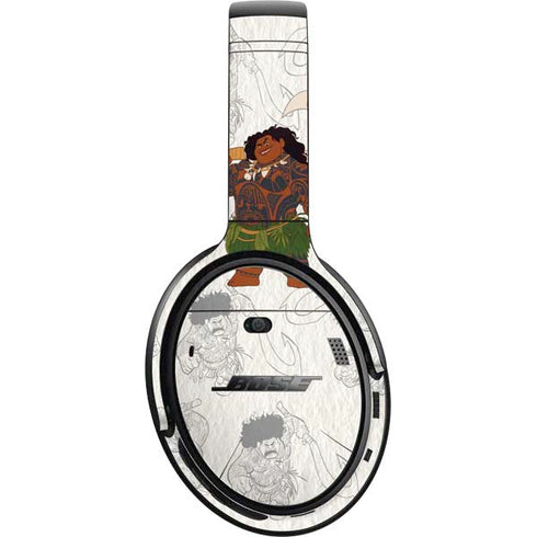 Disney Princess Moana Maui Pattern Bose QuietComfort 35 II Headphones Skin