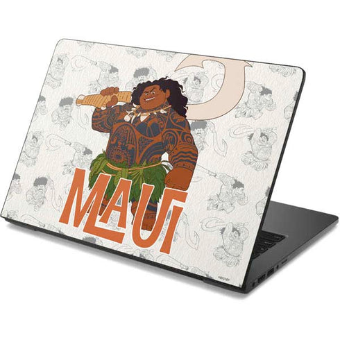 Disney Princess Moana Maui Pattern Dell Chromebook Skin