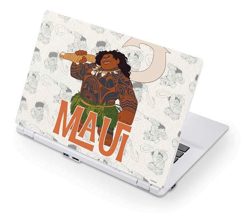 Disney Princess Moana Maui Pattern Acer Chromebook Skin