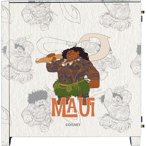Disney Princess Moana Maui Pattern Corsair 4000D Tempered Glass Mid-Tower ATX Case Skin