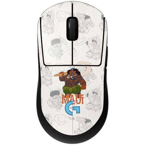 Disney Princess Moana Maui Pattern G Pro Wireless Gaming Mouse Skin