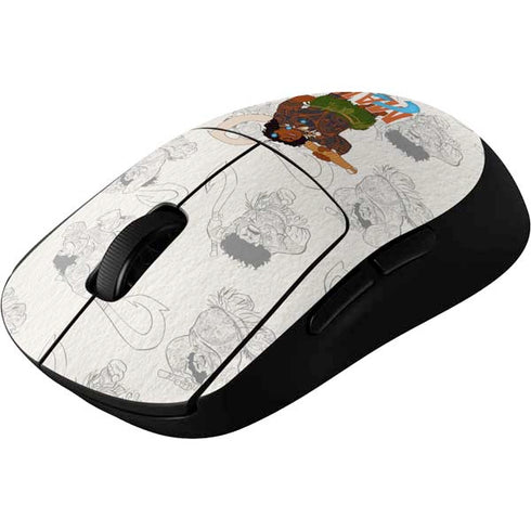 Disney Princess Moana Maui Pattern G Pro Wireless Gaming Mouse Skin