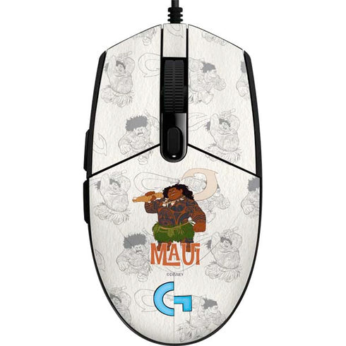 Disney Princess Moana Maui Pattern G203 Prodigy RGB Wired Gaming Mouse Skin