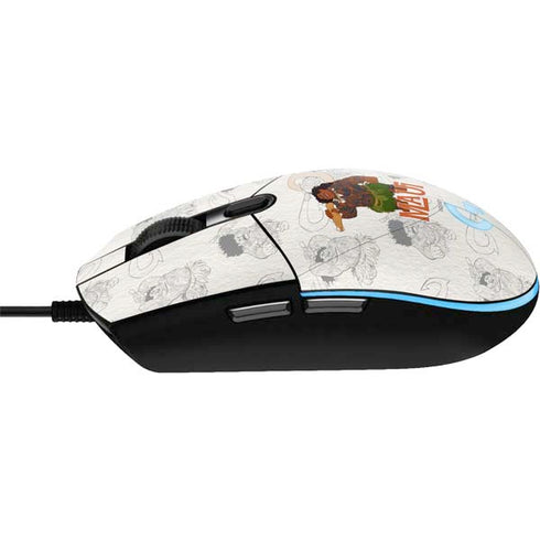 Disney Princess Moana Maui Pattern G203 Prodigy RGB Wired Gaming Mouse Skin