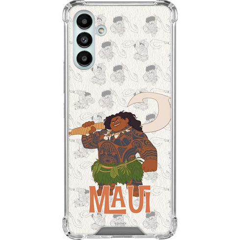 Disney Princess Moana Maui Pattern Galaxy A13 5G Clear Case