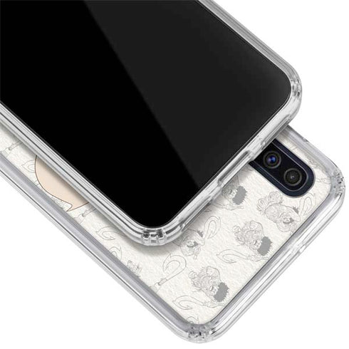 Disney Princess Moana Maui Pattern Galaxy A50 Clear Case