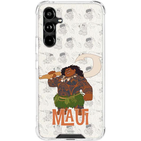 Disney Princess Moana Maui Pattern Galaxy A54 5G Clear Case