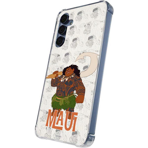 Disney Princess Moana Maui Pattern Galaxy A55 5G Clear Case