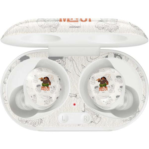 Disney Princess Moana Maui Pattern Galaxy Buds Plus Skin