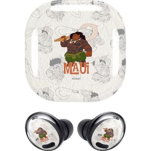 Disney Princess Moana Maui Pattern Galaxy Buds Pro Skin