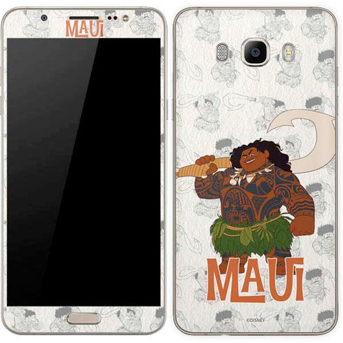 Disney Princess Moana Maui Pattern Galaxy J7 Skin