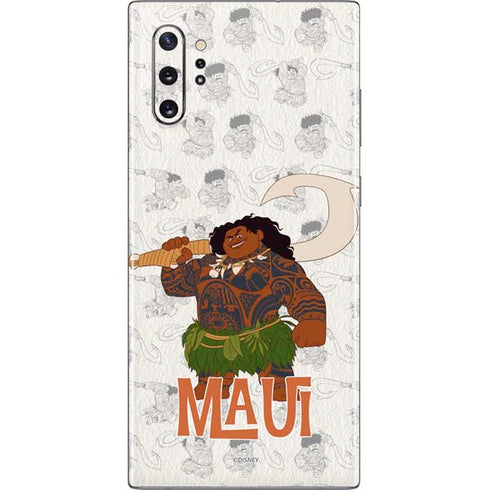 Disney Princess Moana Maui Pattern Galaxy Note 10 Plus Skin