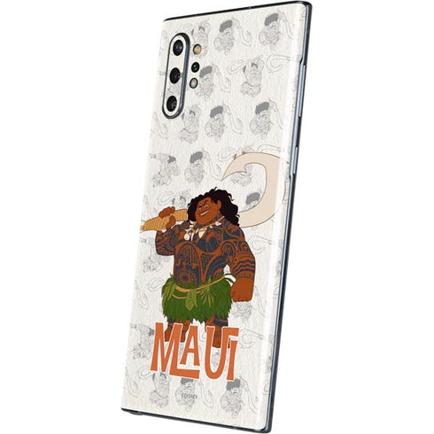 Disney Princess Moana Maui Pattern Galaxy Note 10 Plus Skin