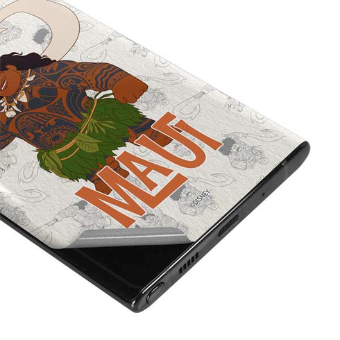 Disney Princess Moana Maui Pattern Galaxy Note 10 Plus Skin