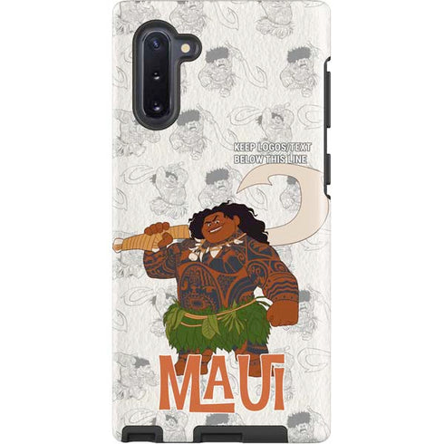 Disney Princess Moana Maui Pattern Galaxy Cases