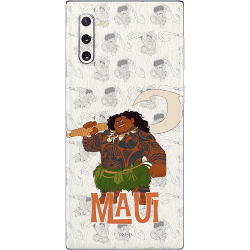 Disney Princess Moana Maui Pattern Galaxy Note 10 Skin