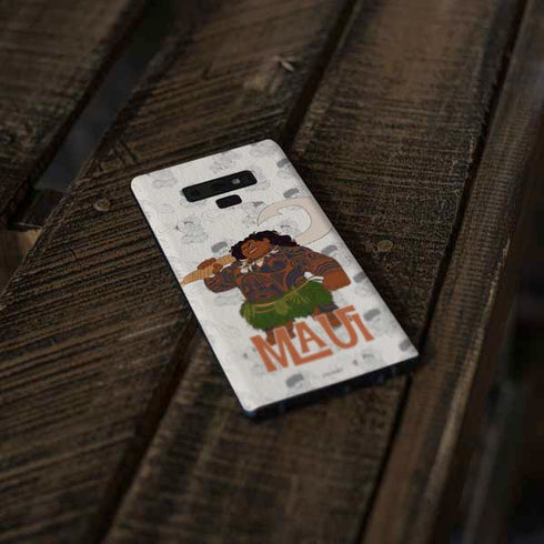 Disney Princess Moana Maui Pattern Galaxy Note 9 Skin