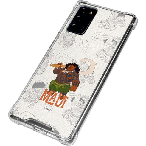 Disney Princess Moana Maui Pattern Galaxy Note20 5G Clear Case