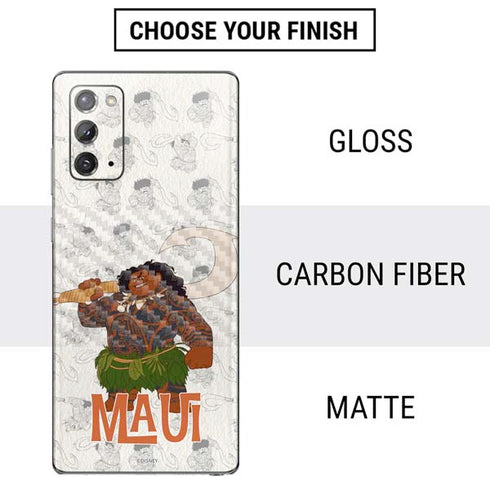 Disney Princess Moana Maui Pattern Galaxy Note20 5G Skin
