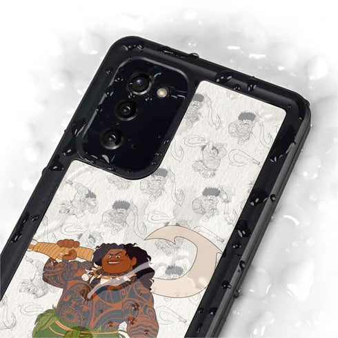 Disney Princess Moana Maui Pattern Galaxy Note20 5G Waterproof Case