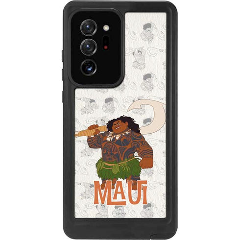 Disney Princess Moana Maui Pattern Galaxy Note20 Ultra 5G Waterproof Case