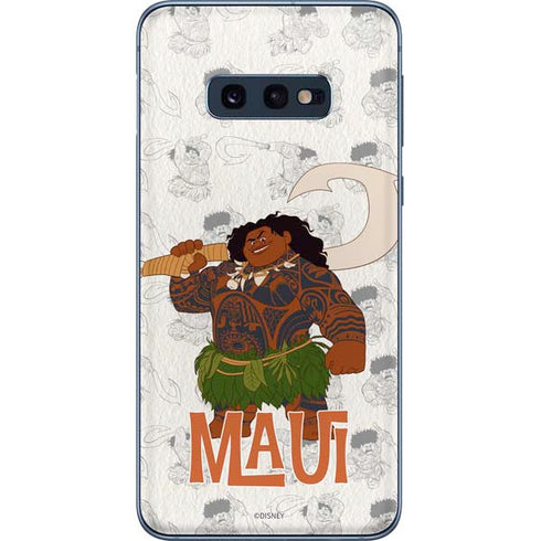 Disney Princess Moana Maui Pattern Galaxy S10e Skin