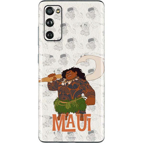 Disney Princess Moana Maui Pattern Galaxy S20 Fan Edition Skin