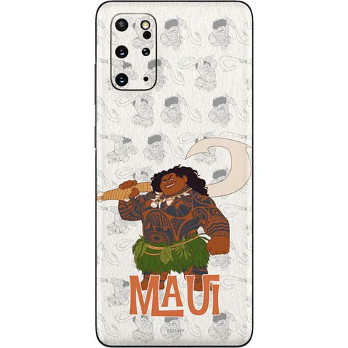 Disney Princess Moana Maui Pattern Galaxy S20 Plus Skin
