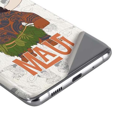 Disney Princess Moana Maui Pattern Galaxy S20 Plus Skin