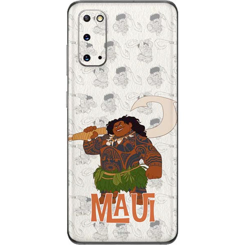 Disney Princess Moana Maui Pattern Galaxy S20 Skin