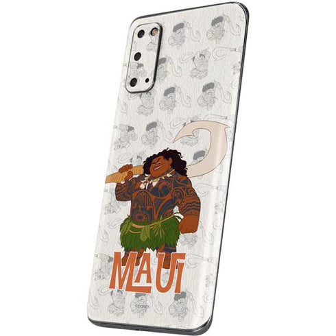 Disney Princess Moana Maui Pattern Galaxy S20 Skin