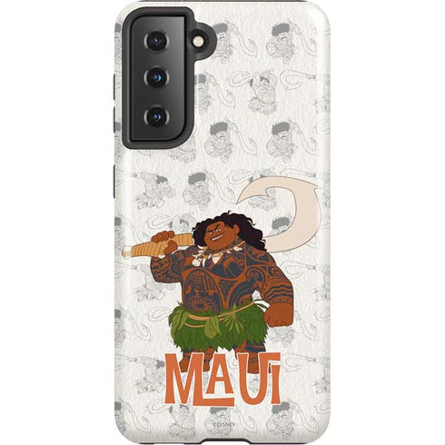 Disney Princess Moana Maui Pattern Galaxy S21 5G Pro Case