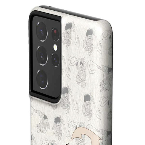 Disney Princess Moana Maui Pattern Galaxy S21 Ultra 5G Pro Case