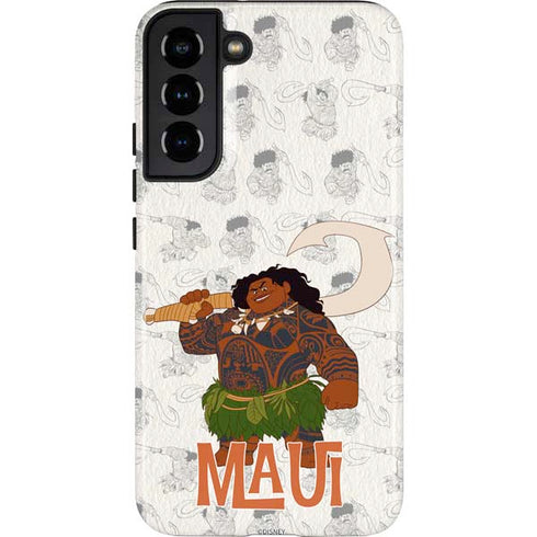 Disney Princess Moana Maui Pattern Galaxy S22 Plus Pro Case