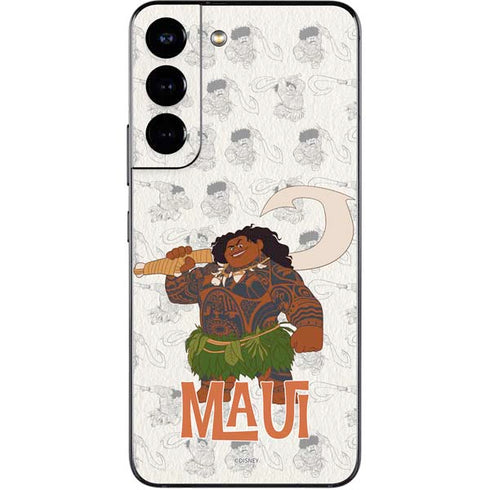 Disney Princess Moana Maui Pattern Galaxy S22 Skin